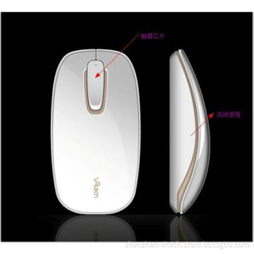 2.4g wireless touch scroll mouse, induction principle, 800-1600 adjust dpi